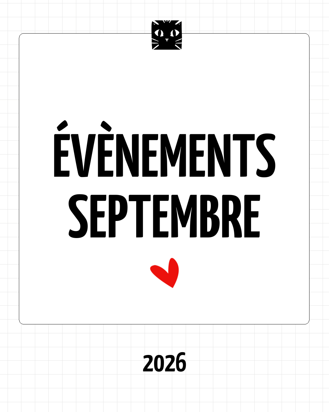Agenda septembre